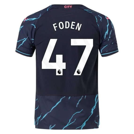 23/24 Manchester City #47 Phil Foden Third Jersey