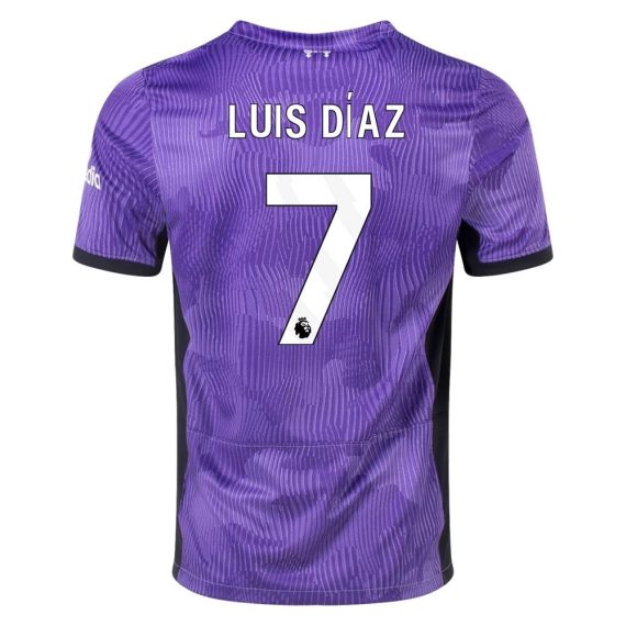23/24 Liverpool #7 Luis Diaz Third Jersey