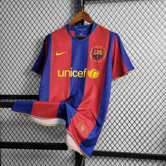 2007/2008 Retro Barcelona Football Shirt Home
