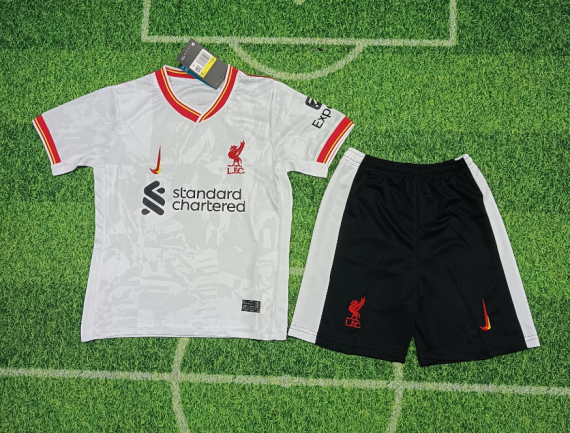 2024/2025 Liverpool Third Away Soccer Jersey Kids Size Suit