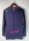 2016/2017 Retro Long Sleeve Barcelona Away Football Shirt