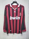 2009/2010 Retro Long Sleeve AC Milan Home Football Shirt