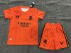 2024/2025 Real Madrid Y-3 Special Edition Orange Football Shirt Kids Size Suit