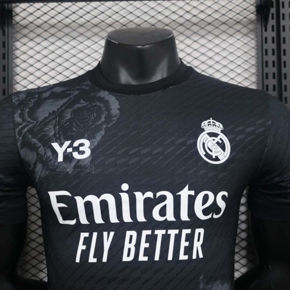 2024/2025 Player Version Real Madrid Y-3 Special Edition Black Football Shirt