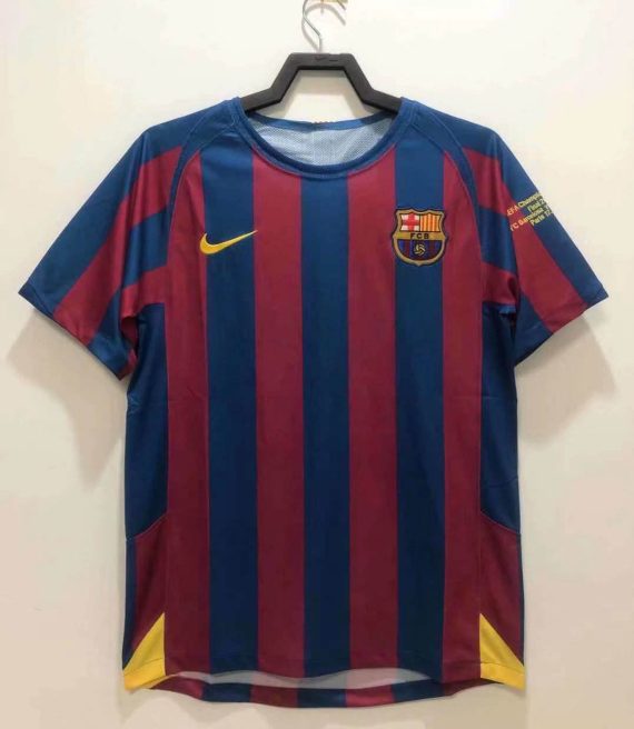 2005/2006 Retro Barcelona Home Football Shirt UEFA Champions League