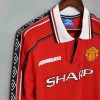 1998-1999 Retro Long Sleeve Manchester United Home Football Shirt