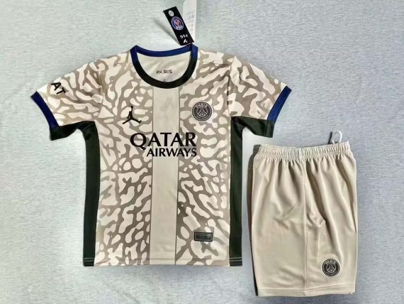 2023/2024 Psg Paris Saint-Germain Fourth Away Football Shirt Kids Size Suit