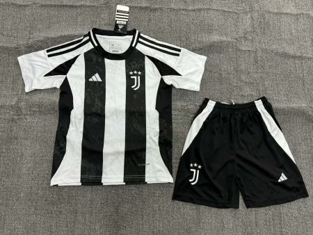 2024/2025 Juventus Home Soccer Jersey Kids Size Suit