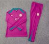 24/25 Psg Paris Saint-Germain Half-Pull Training Suit Rose Set