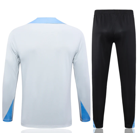 24/25 Tottenham Half-Pull Training Suit light gray Jersey Set