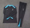 24/25 Tottenham Half-Pull Training Suit Black Jersey Set