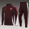 24/25 Bayern Munich Half-Pull Training Suit Deep purple Football Shirt Set