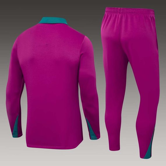 24/25 Psg Paris Saint-Germain Half-Pull Training Suit Rose Set