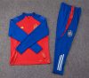 2024 Spain Half-Pull Training Suit Red Football Shirt Set