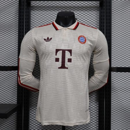 24/25 Player Version Long Sleeve Bayern Munich Third Away Football Shirt