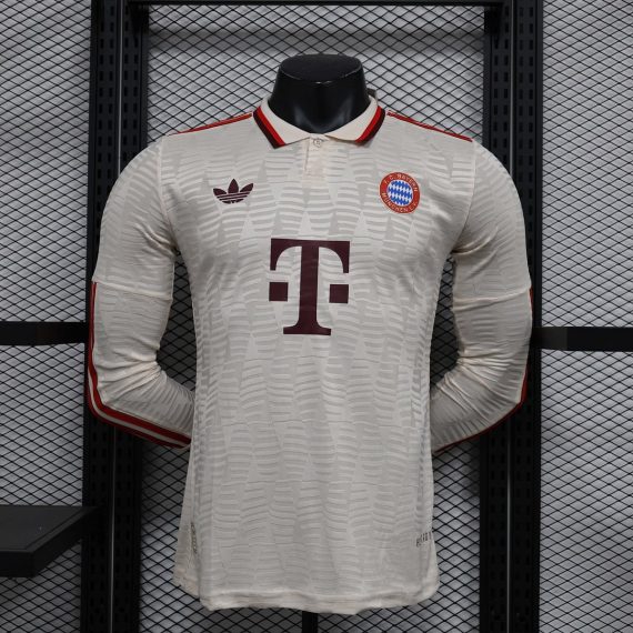 24/25 Player Version Long Sleeve Bayern Munich Third Away Football Shirt