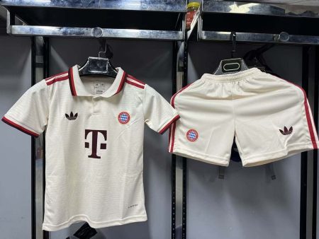 24/25 Bayern Munich Third Away Football Jersey Kids Size Suit