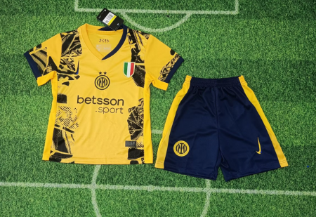 24/25 Inter Milan Third Away Football Shirt Kids Size Suit