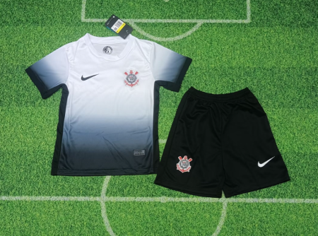 24/25 New Corinthians Home Football Shirt Kids Size Suit