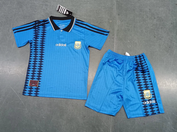 1994 Retro Argentina Away Football Shirt Kids Size Suit