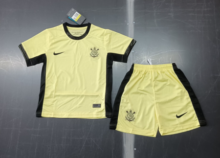 23/24 Corinthians Third Away Football Shirt Kids Size Suit