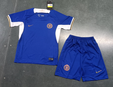 23/24 Chelsea Home Football Shirt Kids Size Suit