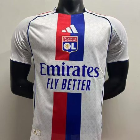 25/26 Player Version Lyon Home Football Shirt