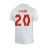 2022 Jonathan David #20 Canada Away Jersey