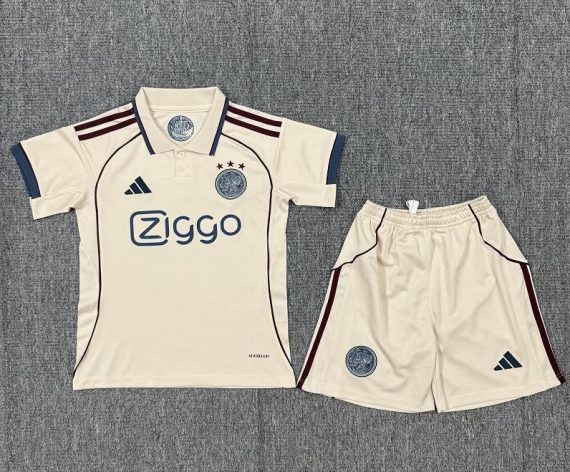 25/26 AJAX Third Football Shirt Kids Size Suit