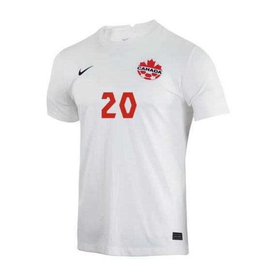 2022 Jonathan David #20 Canada Away Jersey