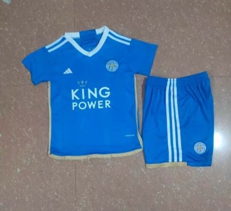 2023/2024 Leicester City Home Football Jersey  Shirt Kids Size Suit