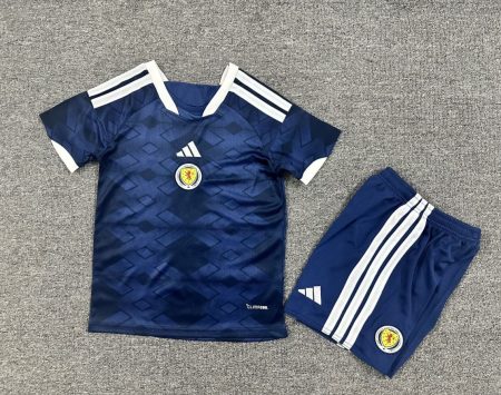 2026 Scotland Home Football Shirt Kids Size Suit
