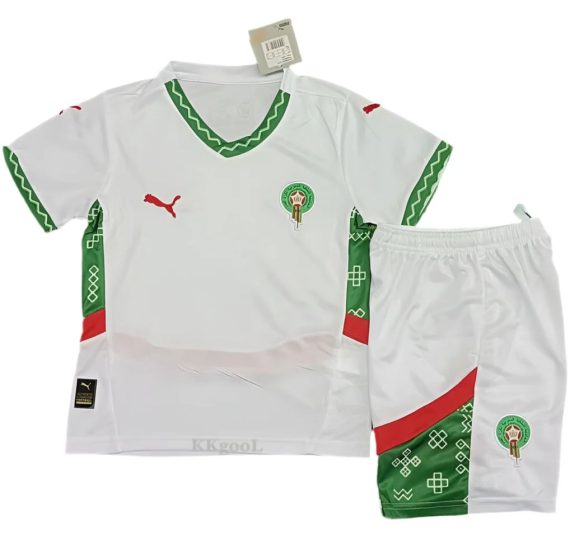 24/25 Morocco Away Football Shirt Kids Size Suit