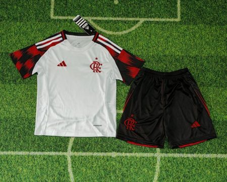 25/26 Flamengo Away Jersey Kids Size Suit