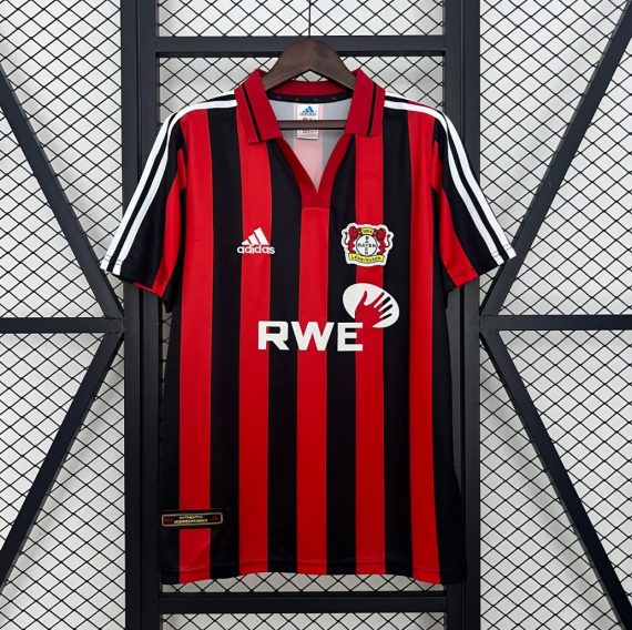 01/02 Retro Bayer Leverkusen Home Football Jersey