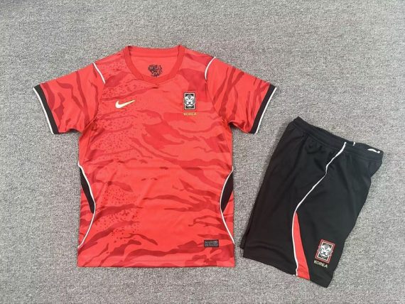 26/27 South Korea Home Football Shirt Kids Size Suit