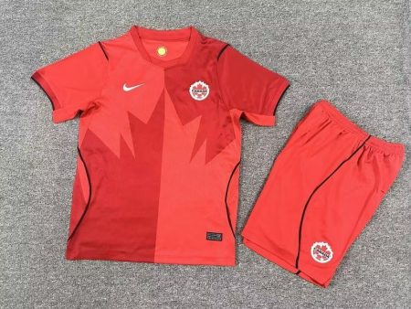 26/27 Canada Home Football Shirt Kids Size Suit