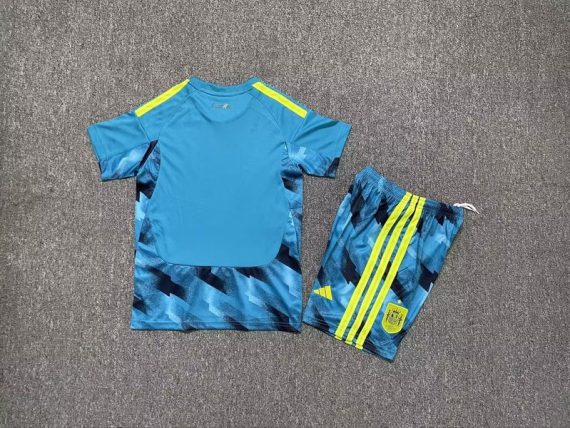 26/27 Spain Goalkeeper Football Shirt Kids Size Suit