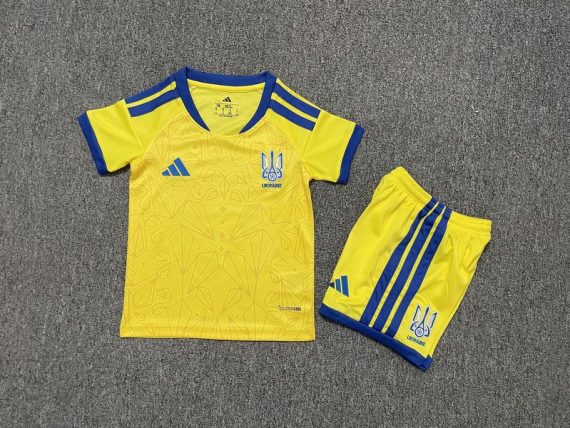 26/27 Ukraine Home Football Shirt Kids Size Suit