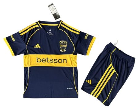 25/26 Boca Juniors Home Football Shirt Kids Size Suit