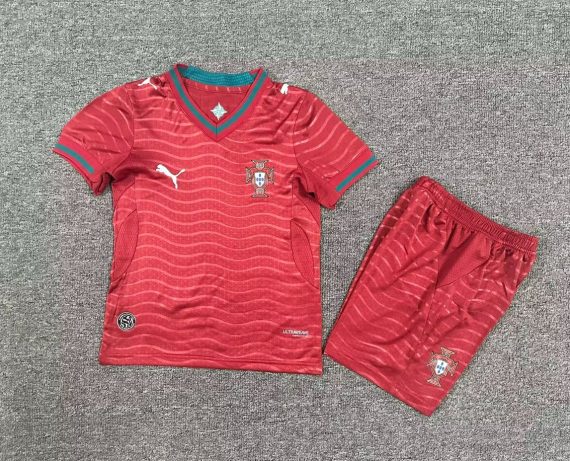26/27 Portugal #7 Ronaldo Home Football Shirt Kids Size Suit