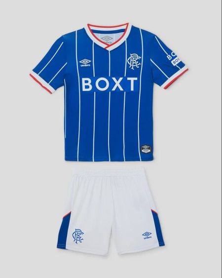 26/27 Rangers Home Football Shirt Kids Size Suit